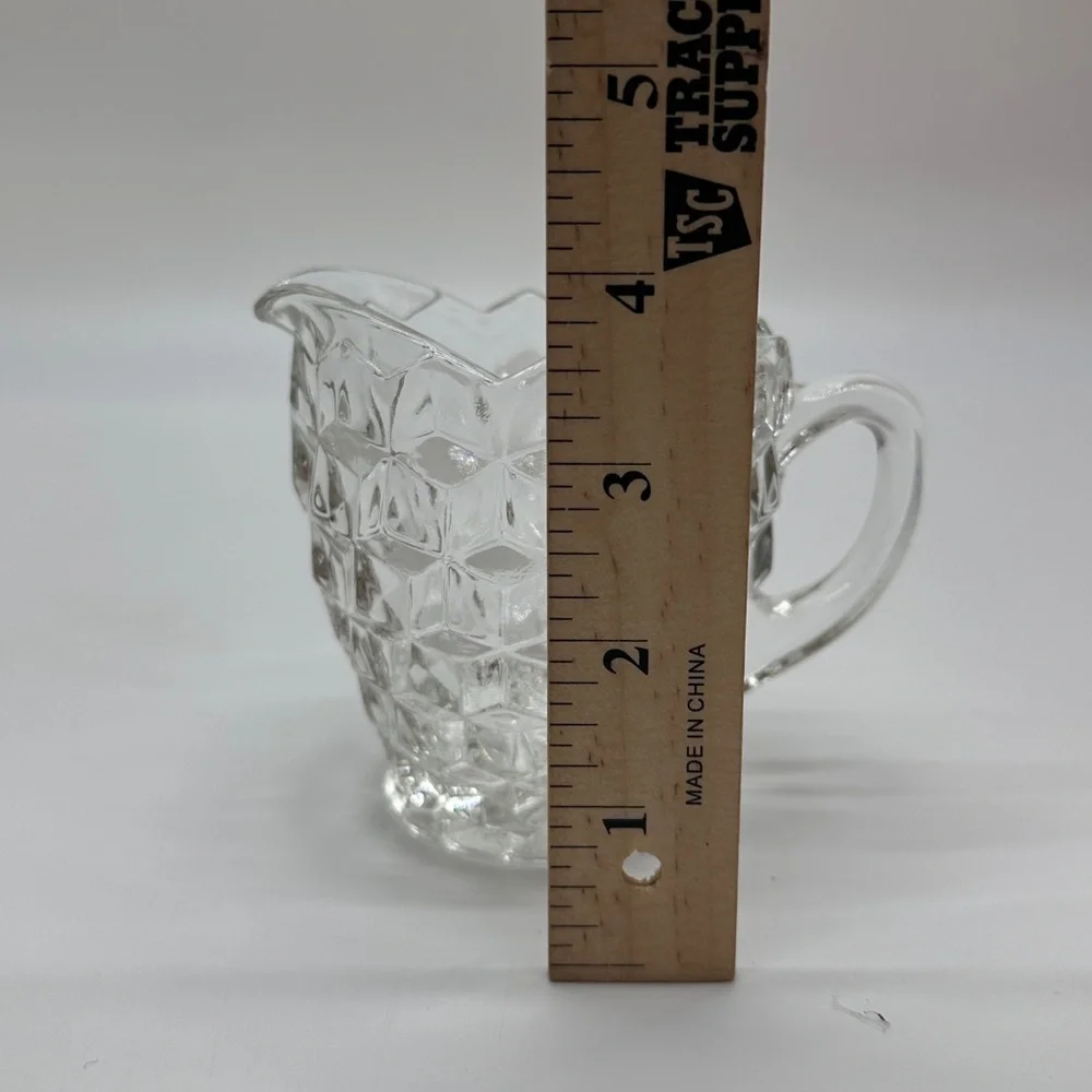 Vintage glass creamer American